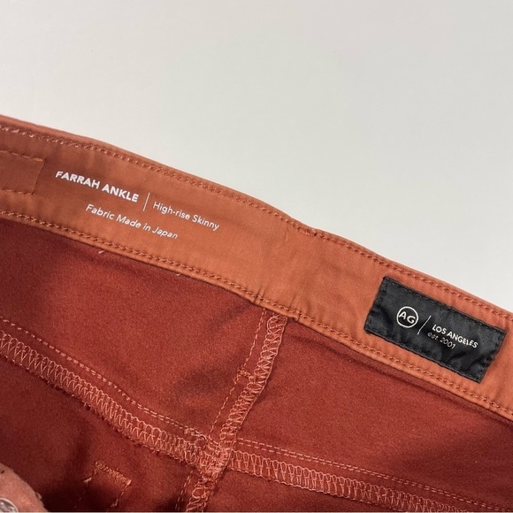 New Adriano Goldschmied Luscious Stretch Sateen Pants Farrah High Rise - Picture 6 of 10